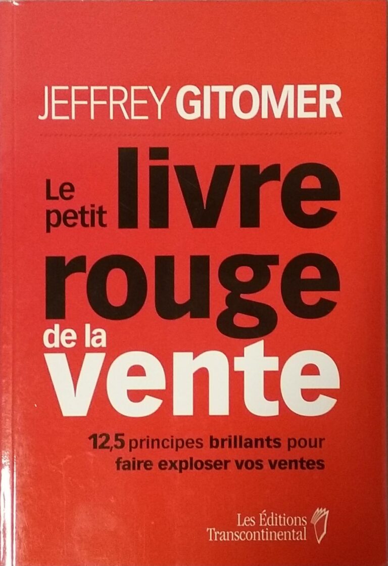 Le petit livre rouge de la vente Jeffrey Gitomer