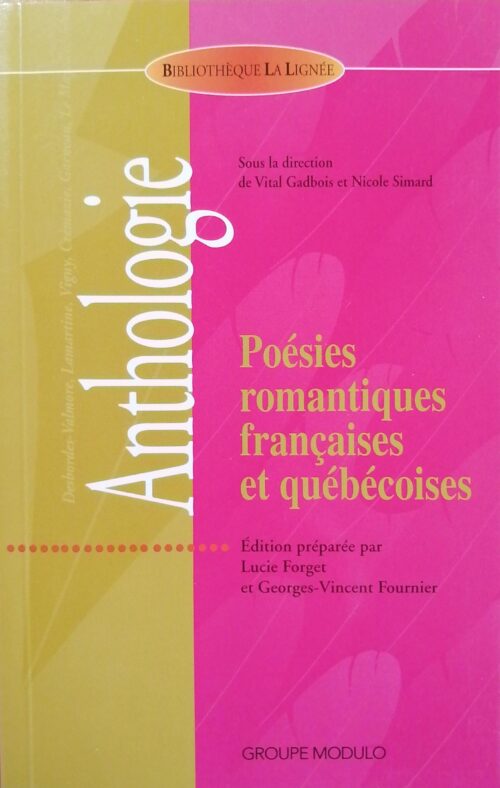Poésies romantiques françaises et québécoises