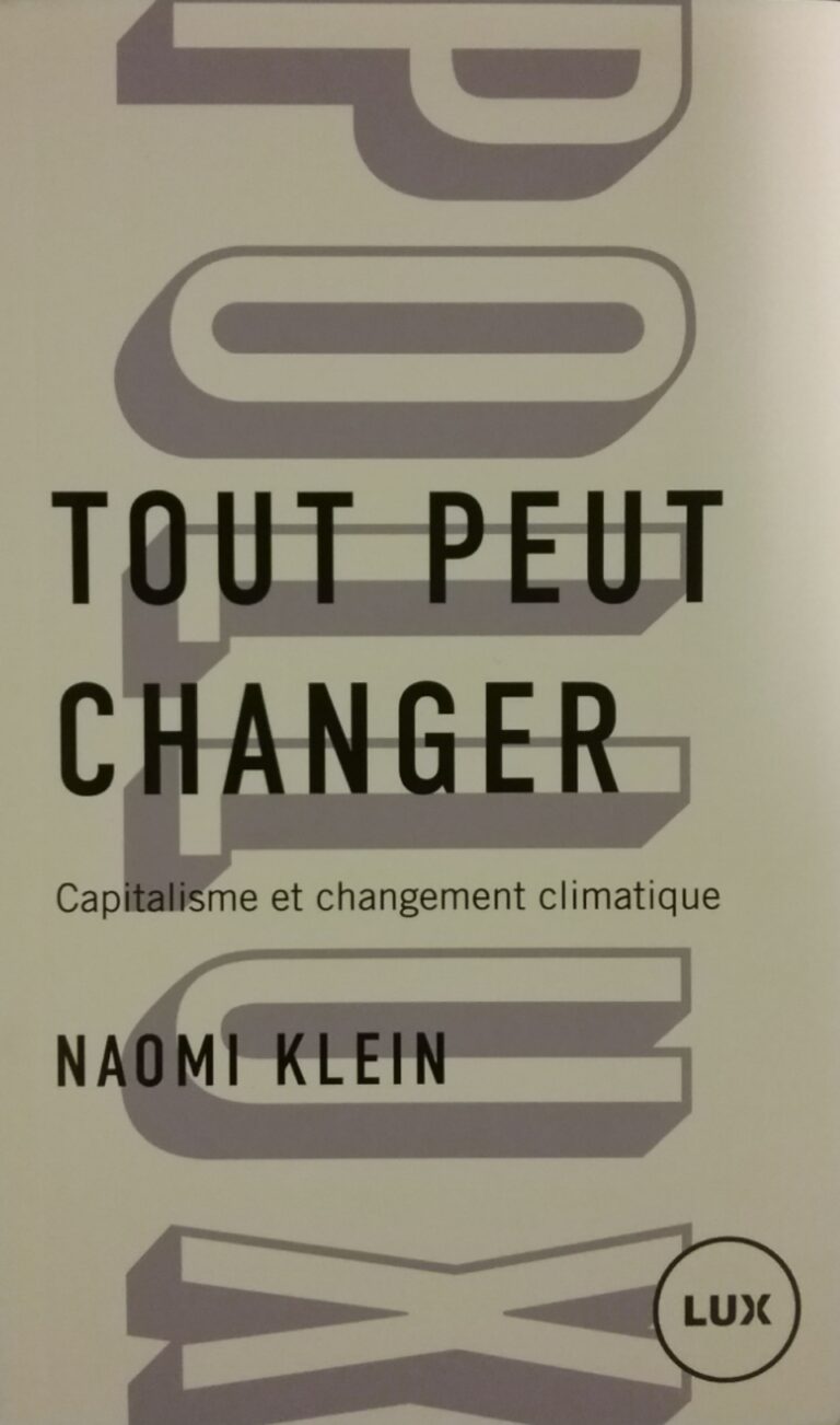 Tout peut changer Naomi Klein