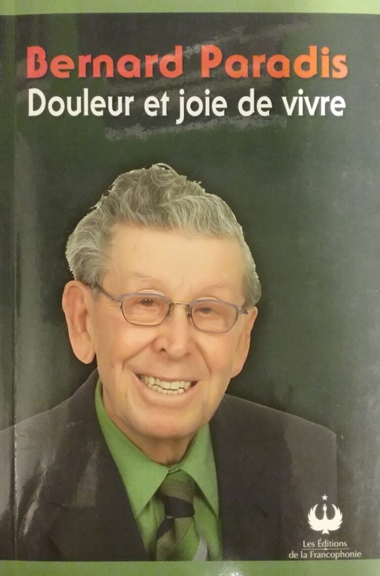 Douleur et joie de vivre Bernard Paradis