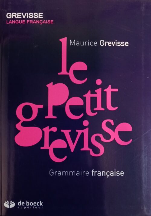 Le petit Grevisse grammaire française