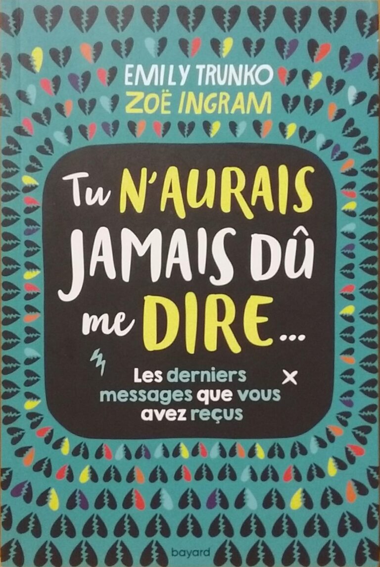 Tu n’aurais jamais dû me dire… Les derniers messages que vous avez reçus Emily Trunko Zoë Ingram